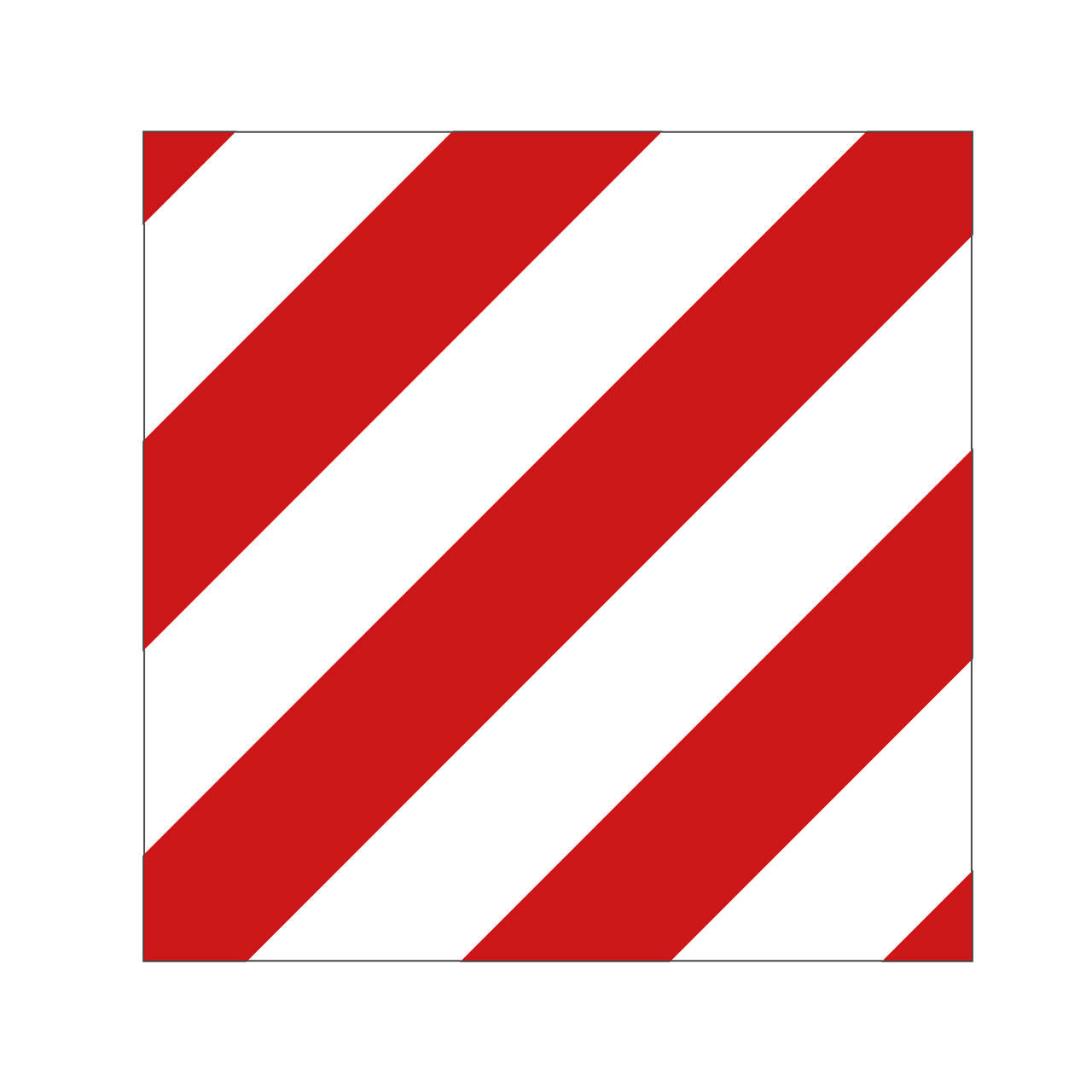 VARNINGSSKYLT SIDOMARKERING VÄNSTER