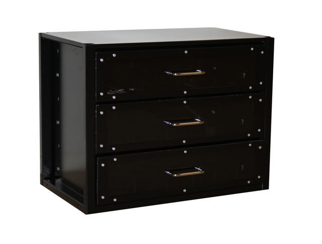 REGAL INTERMEDIATE MODULE, DEEP PLEXIGLASS BOXES, BLACK