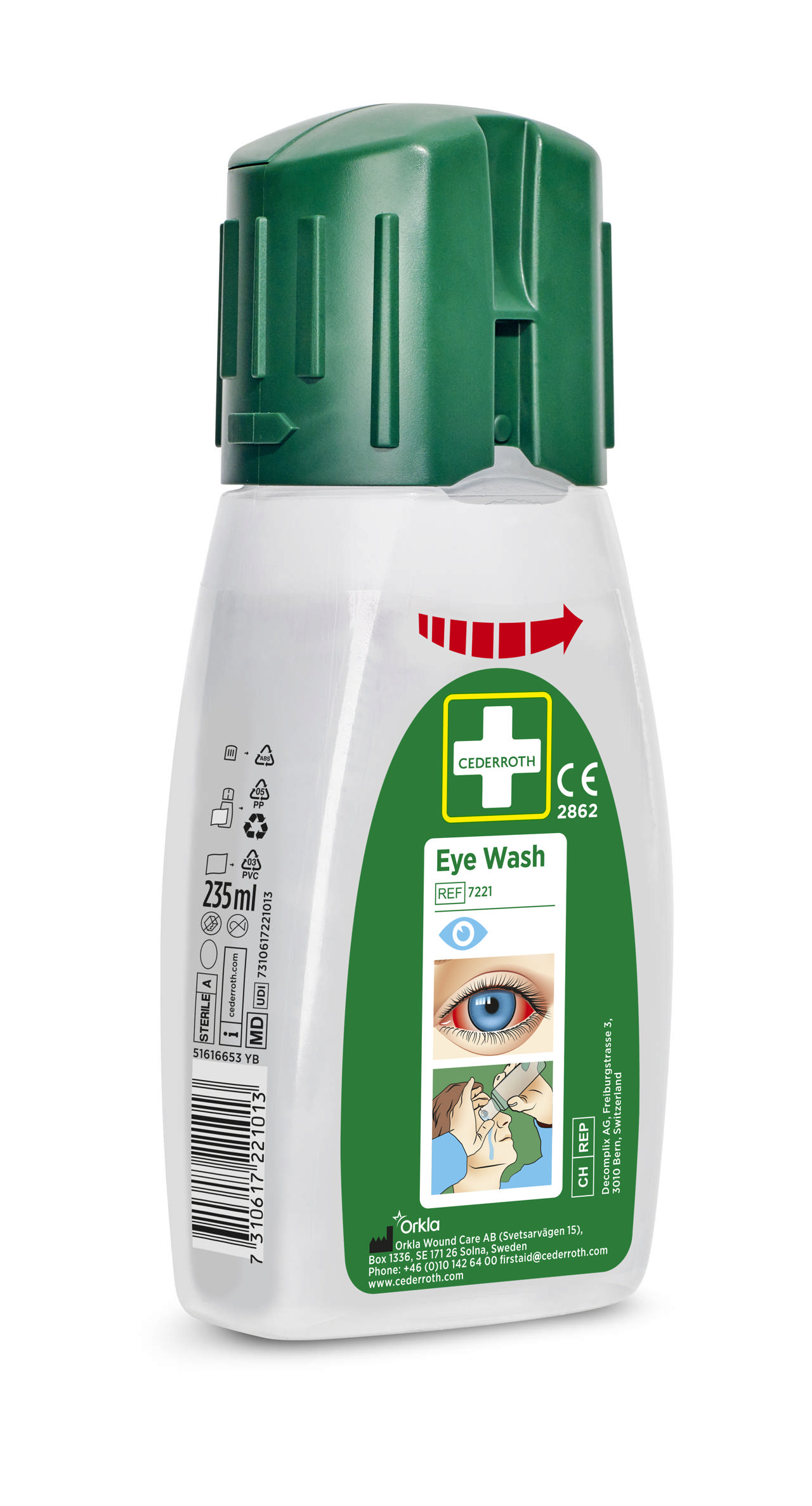 ÖGONSKÖLJFLASKA FICKFORMAT