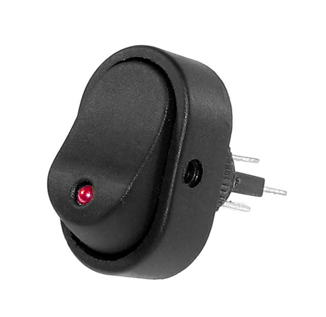 VIPPSTRÖMBRYTARE MED RÖTT LJUS, LED