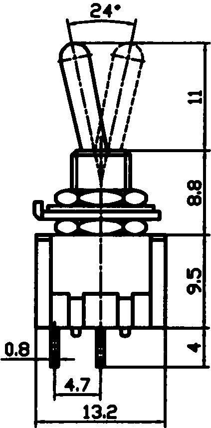 VIPPSTRÖMSTÄLLARE, ON/OFF,
