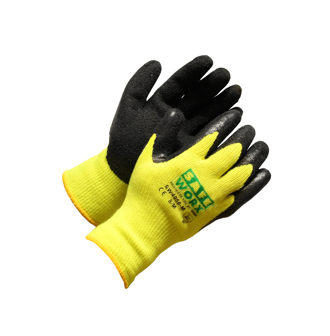 Stickad Vante Latexdoppad