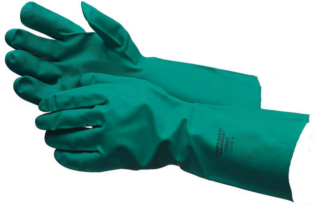 Nitrilhandske Flossad insida