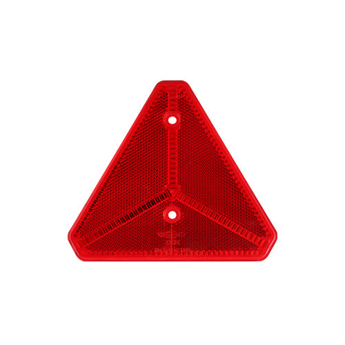REFLEXTRIANGEL RÖD  H 134MM SKRUVHÅL