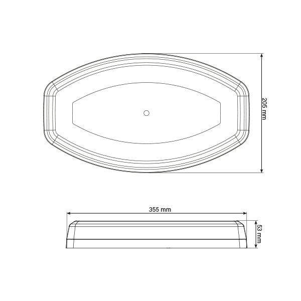 DIAMONDBACK LJUSRAMP  355MM ORA. LED MAGN